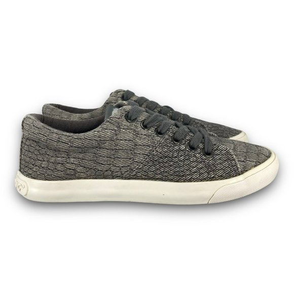 Rocket Dog Scale Print Sneakers C317 0416 Canvas Low Top Lace Up Gray Women 6.5 - Picture 1 of 9